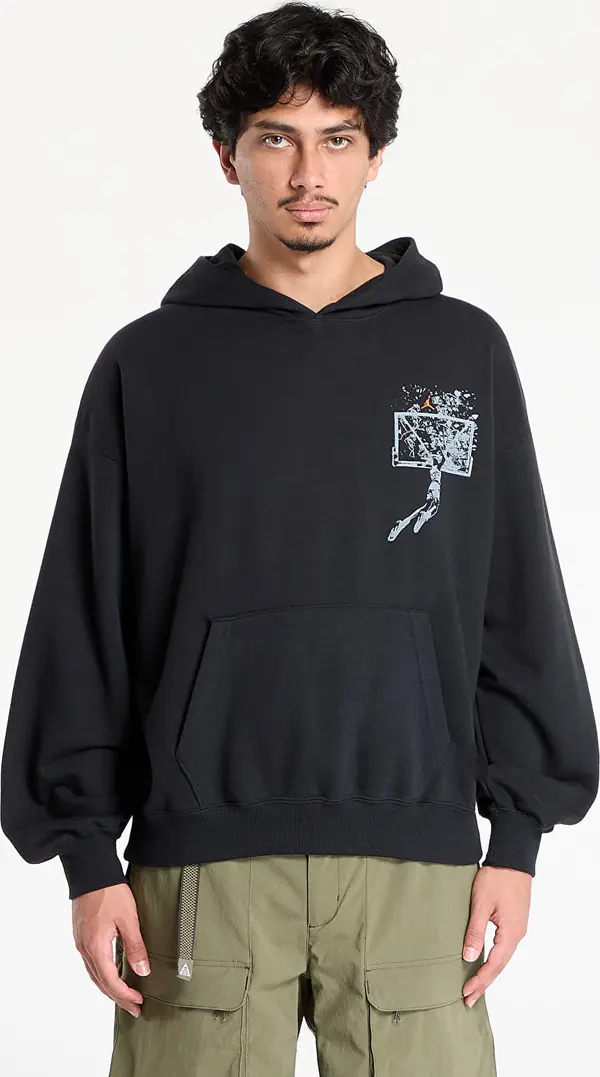 Jordan Mikina Jordan Brooklyn Men's Oversized Pullover Hoodie Black/ Starfish S