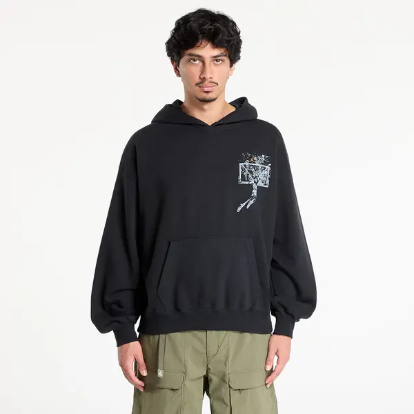 Jordan Mikina Jordan Brooklyn Men's Oversized Pullover Hoodie Black/ Starfish XS