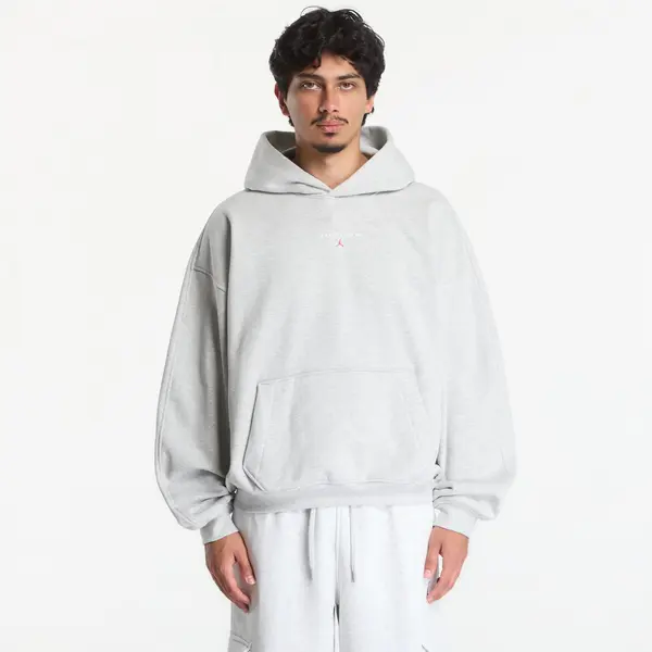 Jordan Mikina Jordan Flight Fleece Men's Oversized Pullover Hoodie Grey Heather M