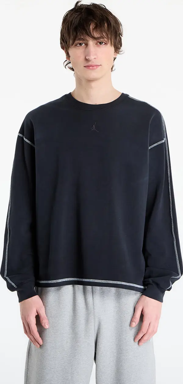 Jordan Mikina Jordan Flight Men's Heavyweight Long-Sleeve Top Black/ Sail/ Black L