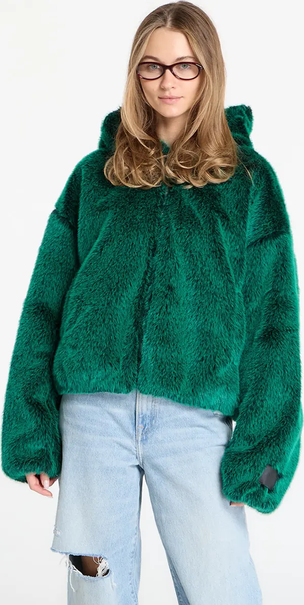 Jordan Mikina Jordan Off Crt Bball Hoodie Hooded Full Zip Ls Top Malachite L