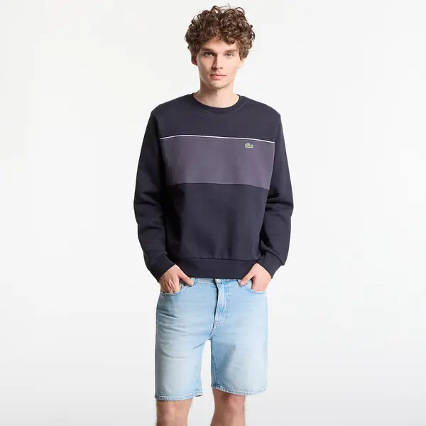 LACOSTE Mikina LACOSTE Sweatshirt Blackbird/ Graphite 5