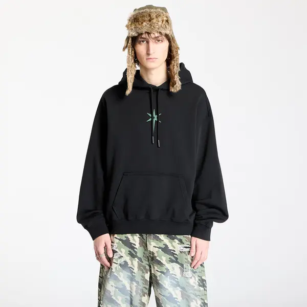 Marcelo Burlon Mikina Marcelo Burlon County Goth Boxy Hoodie Black/ Deep Green S