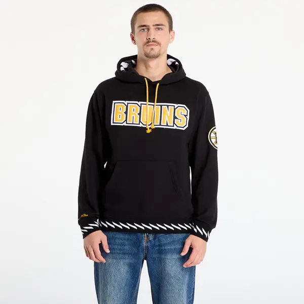 Mitchell & Ness Mikina Mitchell & Ness NHL Playmaker Fleece Hoodie Vintage Logo Ducks Black M