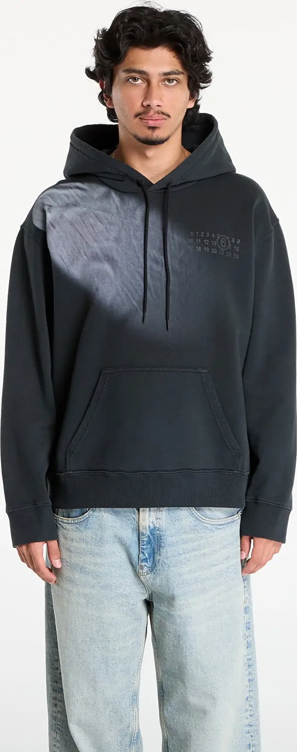 MM6 Mikina MM6 Maison Margiela Sweatshirt Washed Black L
