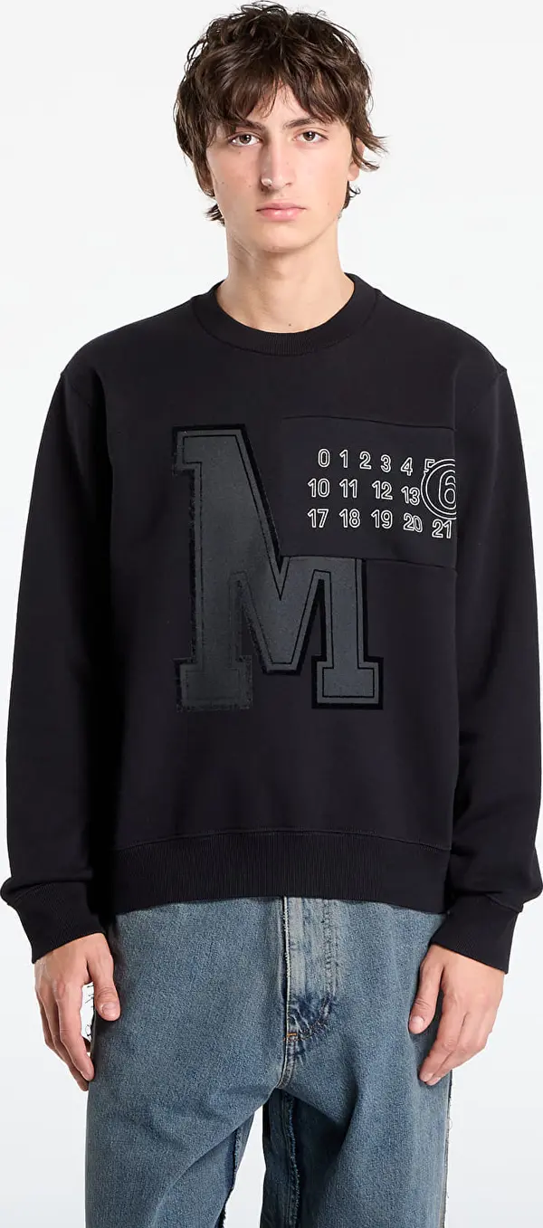 MM6 Mikina MM6 Men's Rtw Avp Sweatshirt Black L