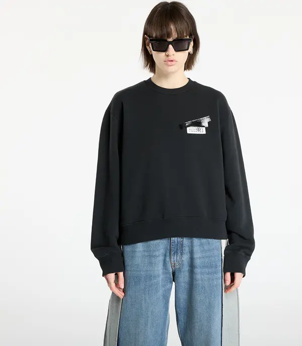 MM6 Mikina MM6 Rtw Show Sweatshirt Washed Black XS