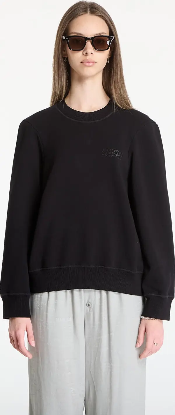 MM6 Mikina MM6 Sweatshirt Black L