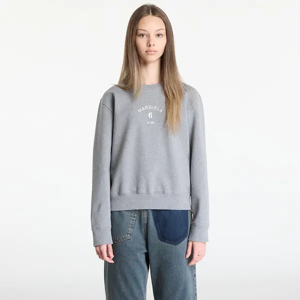 MM6 Maison Margiela Mikina MM6 Sweatshirt Grey Melange XS