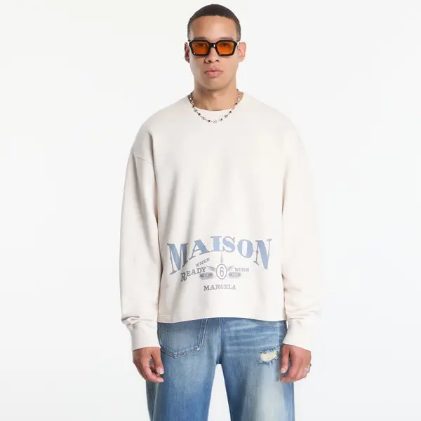 MM6 Maison Margiela Mikina MM6 Sweatshirt Off White L