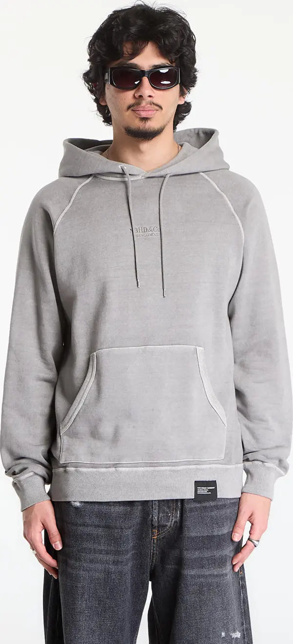 NEIGHBORHOOD Mikina NEIGHBORHOOD Pigment Dyed Sweat Hoodie Ls Gray S