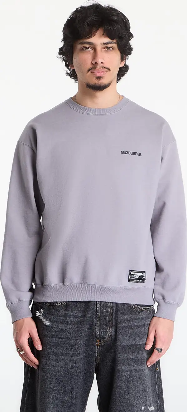 NEIGHBORHOOD Mikina NEIGHBORHOOD Staple Sweatshirt Ls Gray S