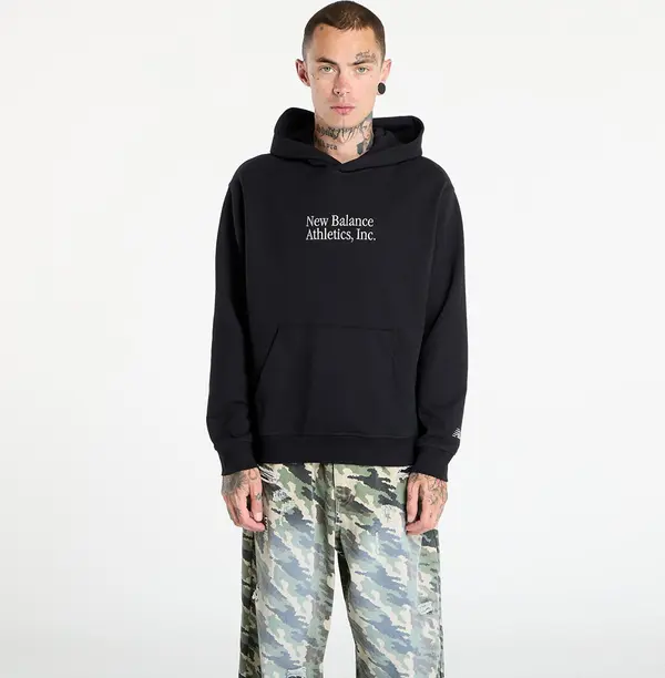 New Balance Mikina New Balance Athletics Classics Hoodie Black XXL