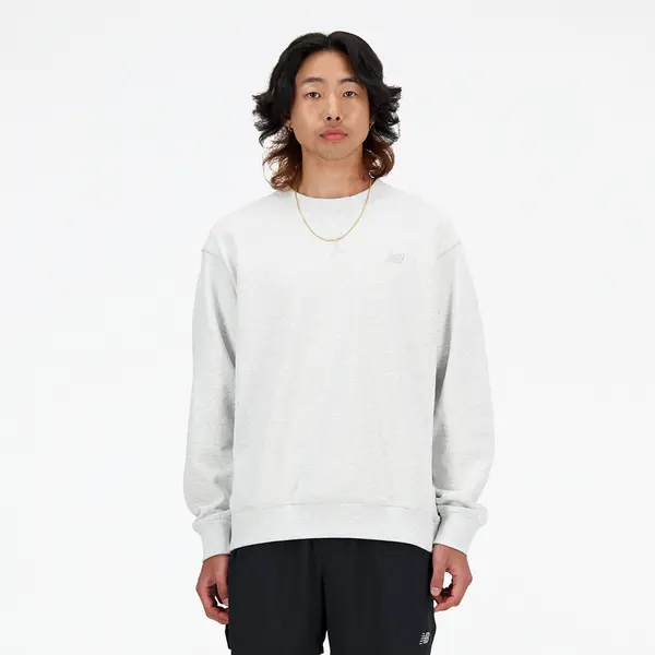 New Balance Mikina New Balance Athletics French Terry Crew Ash Heather S