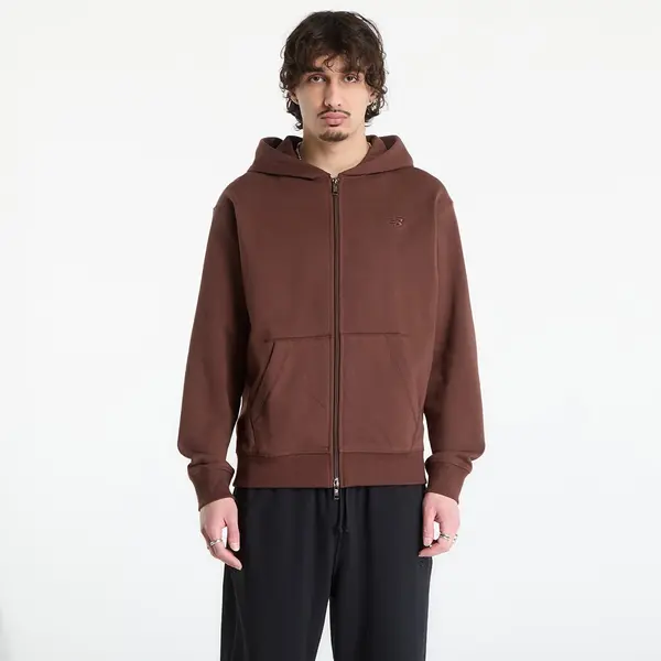 New Balance Mikina New Balance Athletics French Terry Full Zip Pumpernickel L