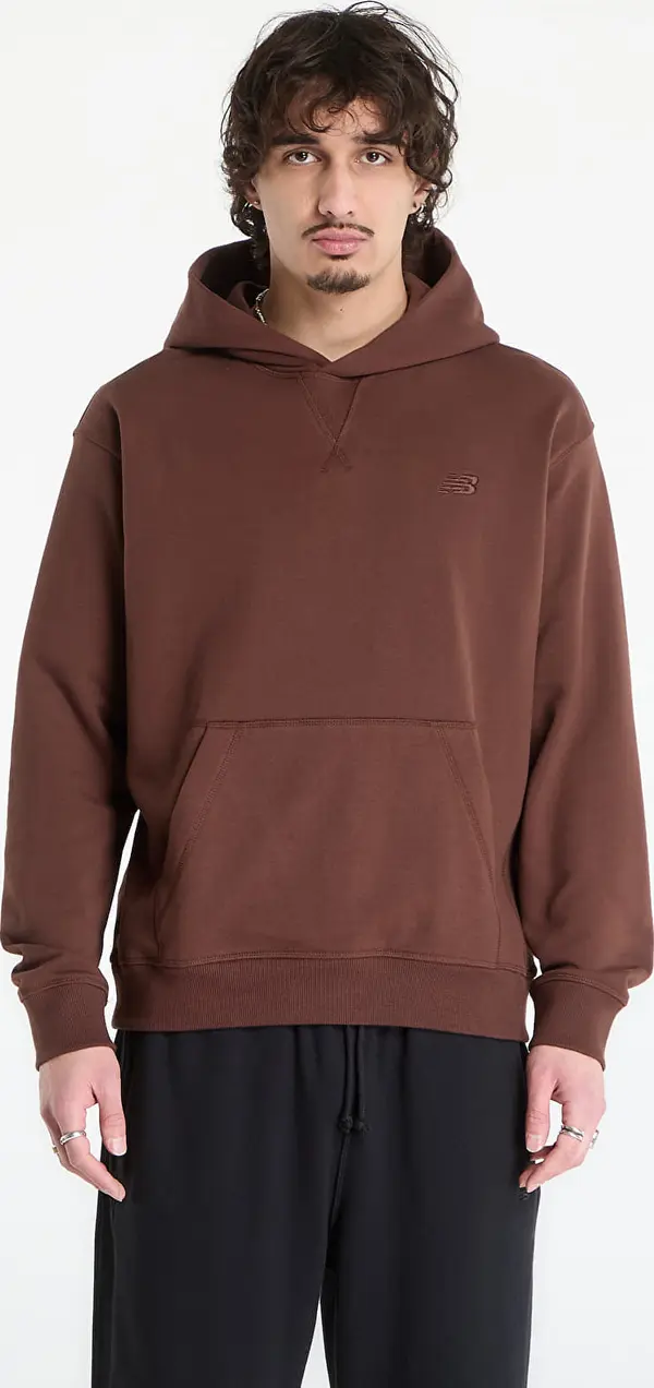 New Balance Mikina New Balance Athletics French Terry Hoodie Pumpernickel L