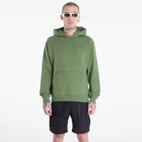New Balance Mikina New Balance Athletics French Terry Hoodie Utility Green M