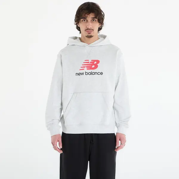 New Balance Mikina New Balance Athletics French Terry Logo Hoodie Ash Heather XXL