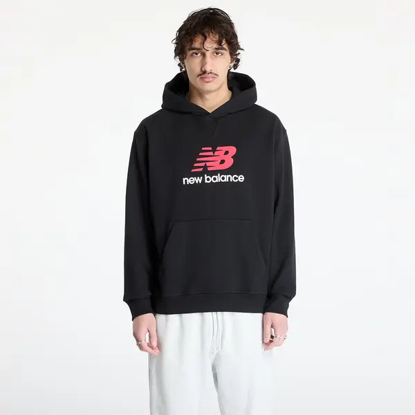 New Balance Mikina New Balance Athletics French Terry Logo Hoodie Black M