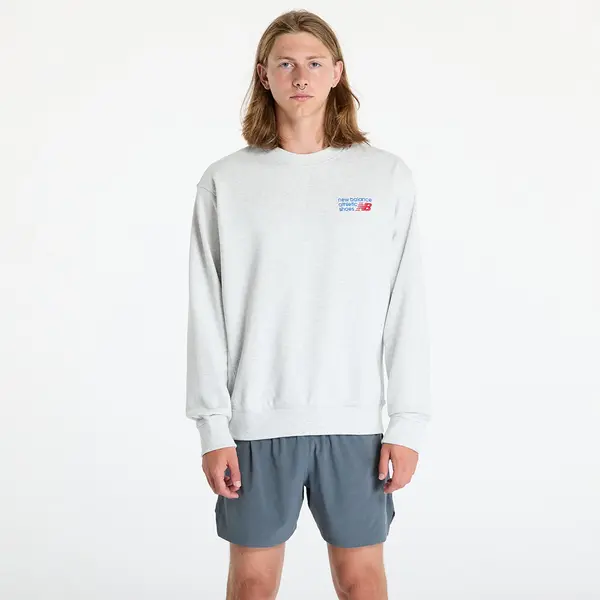 New Balance Mikina New Balance Athletics Premium Logo Crew Ash Heather XXL