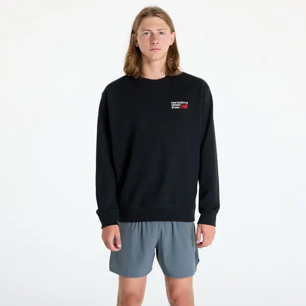 New Balance Mikina New Balance Athletics Premium Logo Crew Black S