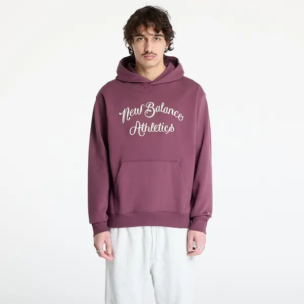 New Balance Mikina New Balance Athletics Relaxed League Hoodie Violet XL
