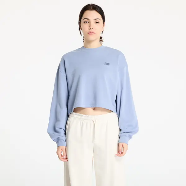 New Balance Mikina New Balance Coastal Fleece Crew Dusk Shower M