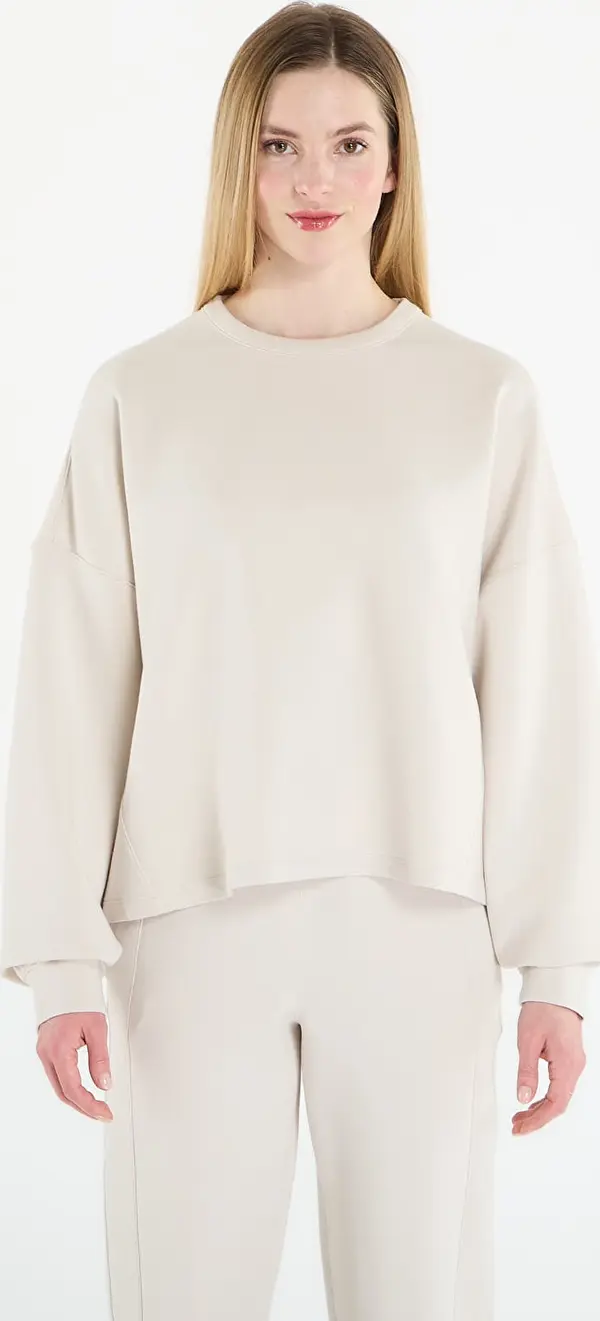 Nike Mikina Nike 24.7 ImpossiblySoft Women's Dri-FIT Oversized Crew-Neck Top Lt Orewood Brn/ Lt Iron Ore S