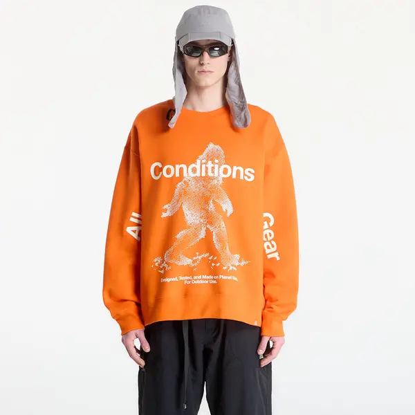 Nike Mikina Nike ACG "Tuff Fleece" Men's Therma-FIT Pullover Crew-Neck Sweatshirt Safety Orange L