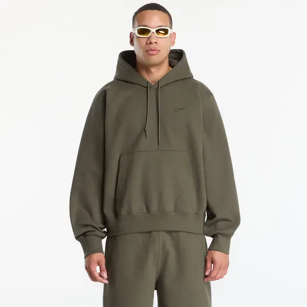 Nike Mikina Nike Men's Fleece Hoodie Cargo Khaki M