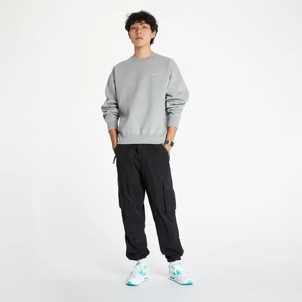 Nike Mikina Nike Nrg SoloSwoosh Crew Fleece Dk Grey Heather/ White XL