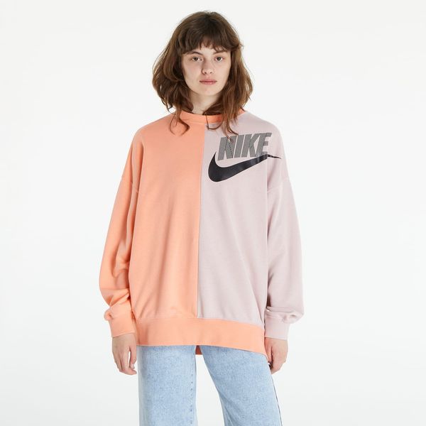 Nike Mikina Nike NSW French Terry Fleece Over-Oversized Crew Dnc Crimson Bliss/ Pink Oxford M