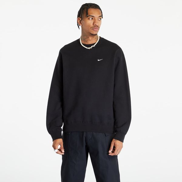 Nike Mikina Nike Solo Swoosh Men's Fleece Crew Black/ White L