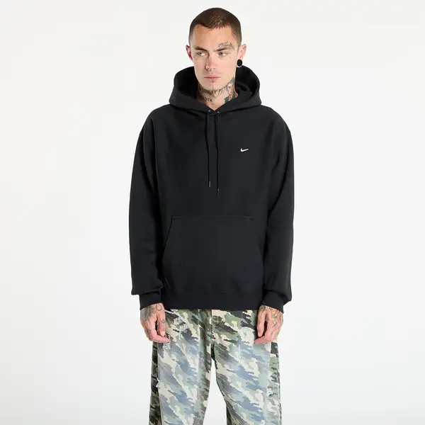 Nike Mikina Nike Solo Swoosh Men's Pullover Hoodie Black/ Black/ White XL