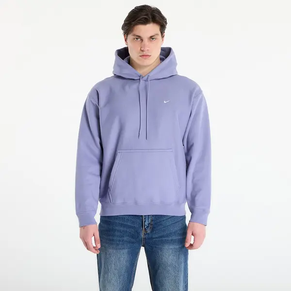 Nike Mikina Nike Solo Swoosh Men's Pullover Hoodie Iron Purple/ White XS