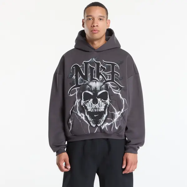 Nike Mikina Nike Standard Issue Men's Brushed Pullover Basketball Hoodie Anthracite/ White/ Pale Ivory XL