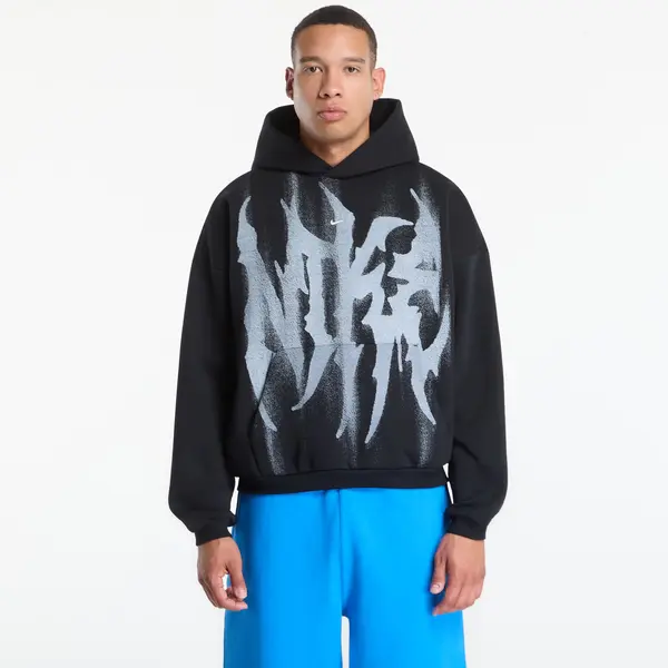 Nike Mikina Nike Standard Issue Men's Brushed Pullover Basketball Hoodie Black/ White/ Pale Ivory L