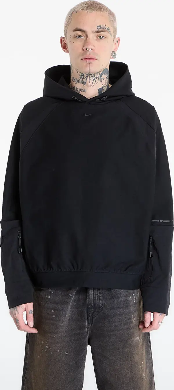 Nike Mikina Nike Tech Men's Dri-FIT Shori Knit Utility Hoodie Black/ Black/ Black M