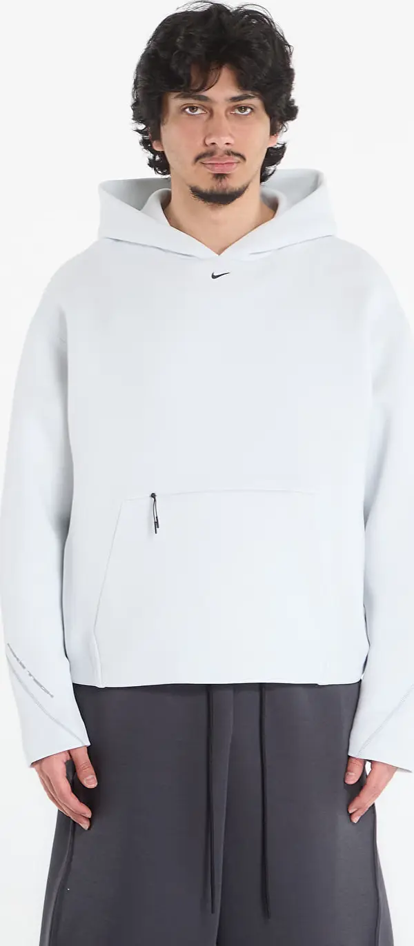 Nike Mikina Nike Tech Men's Fleece Pullover Hoodie Off White/ Black M