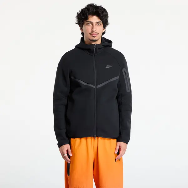 Nike Mikina Nike Tech Men's Fleece Windrunner Full-Zip Jacket Black/ Black M