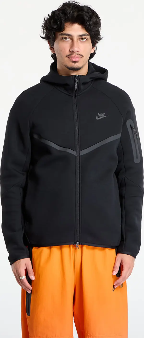 Nike Mikina Nike Tech Men's Fleece Windrunner Full-Zip Jacket Black/ Black XL