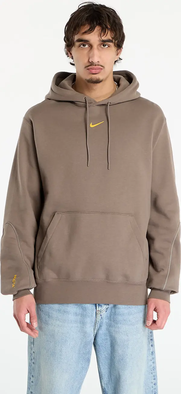 Nike Mikina Nike x NOCTA Fleece CS Hoodie 2 Olive Grey/ Olive Grey/ Yellow Ochre M