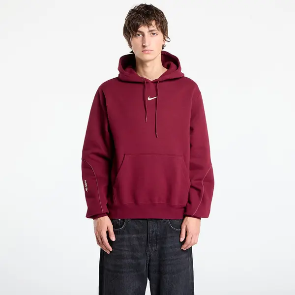 Nike Mikina Nike x NOCTA Fleece CS Hoodie Dark Beetroot/ Adobe/ Citron Tint M