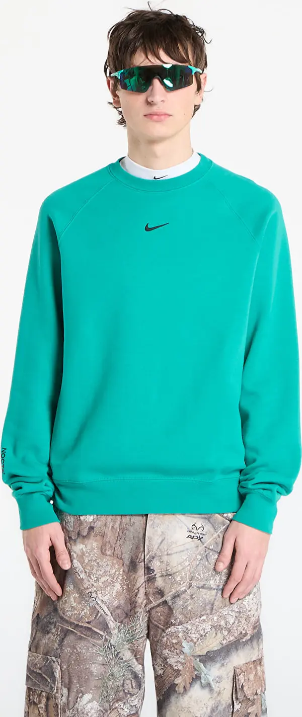 Nike Mikina Nike x NOCTA Men's Fleece CS Crew Neptune Green/ Black S