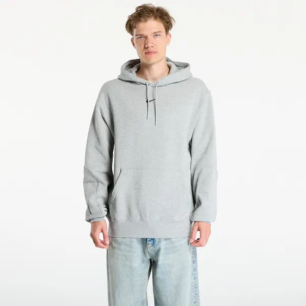 Nike Mikina Nike x NOCTA Men's Fleece Hoodie Dk Grey Heather/ Matte Silver/ Black XS