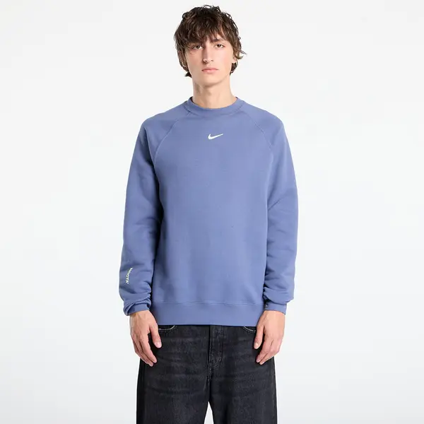 Nike Mikina NOCTA Men's Fleece CS Crew Diffused Blue/ Citron Tint S