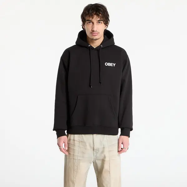 OBEY Clothing Mikina OBEY Doberman Pullover Hood Black L