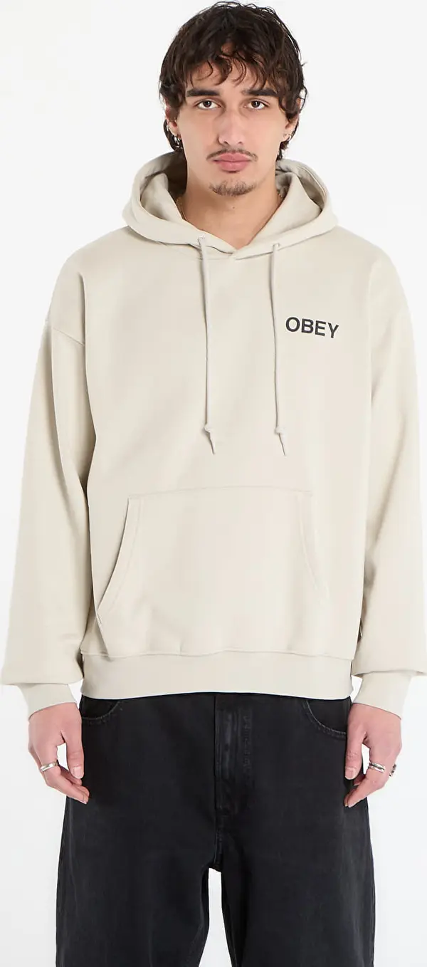 OBEY Clothing Mikina OBEY Doberman Pullover Hood Moonstruck M