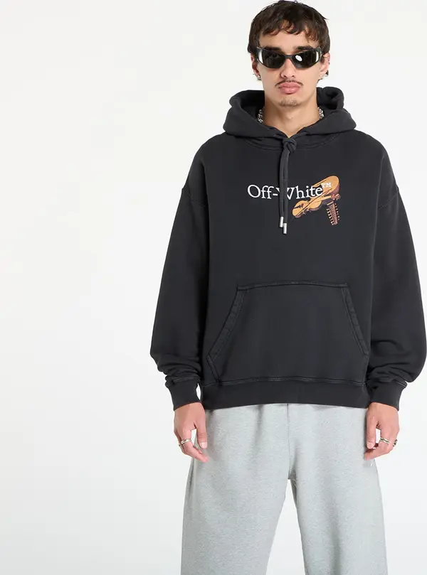 Off-White Mikina Off-White Cupid Arrow Skate Hoodie Vintage Black XXL