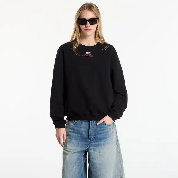 Off-White Mikina Off-White x AC Milan Reg Crew Black/ No Color L